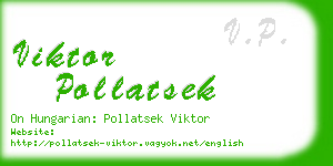 viktor pollatsek business card